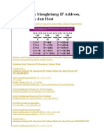 Cara Mudah Menghitung IP Address