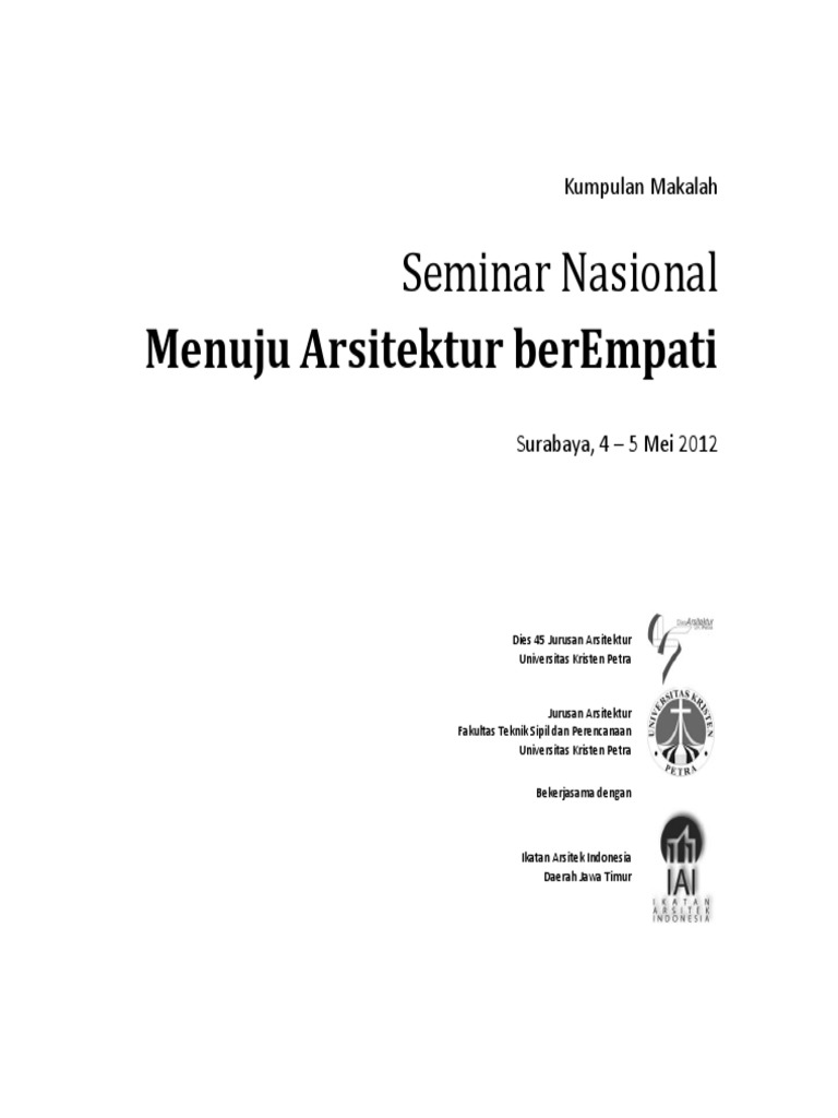 Isi Kumpulan Makalah Menuju Arsitektur BerEmpatipdf