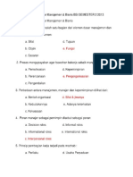 Soal Latihan Uas Dasar Manajemen