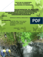 Tedencia de La Descontaminacion Del Suelo y Sus Niveles de Crecimiento de Microorganismos en El Biotratamiento de Suelos Contaminados Por Hidrocarburos Resistentes Al Uso de Consumidores Microbianos