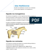 Digestão Dos Herbívoros