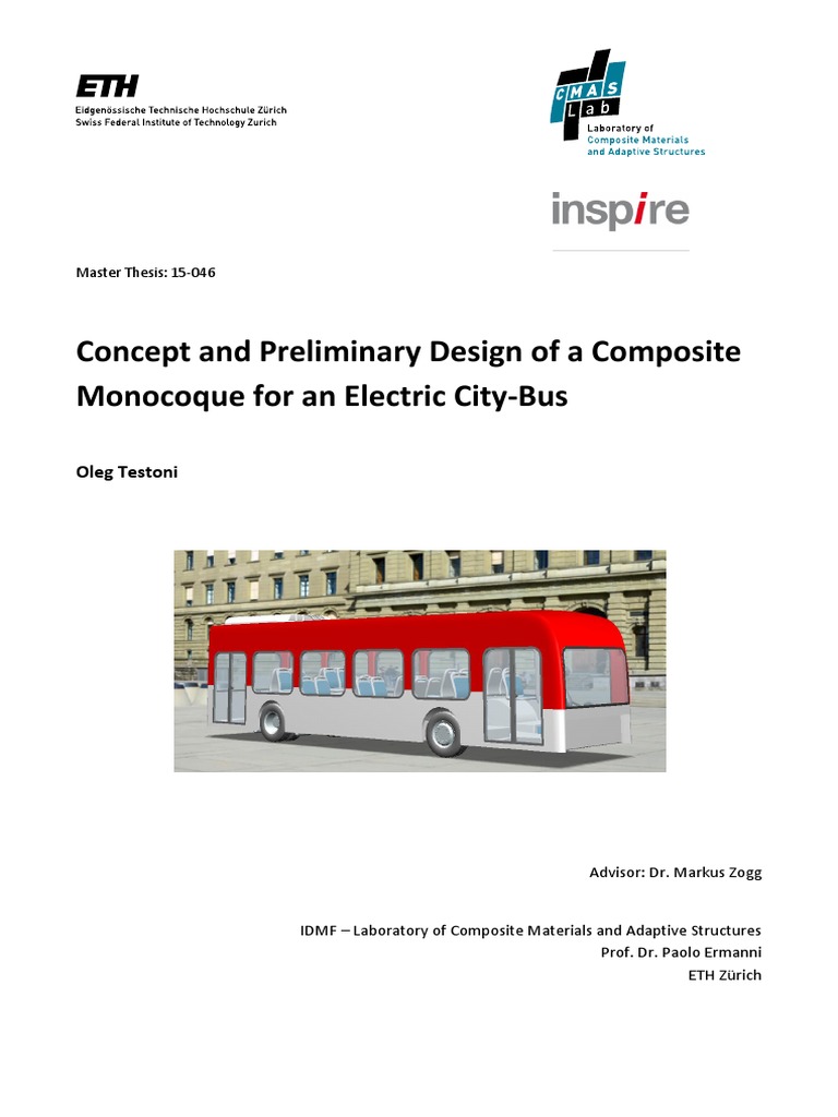 Composite Monocoque Design for Electric Bus | PDF | Bus | Composite ...