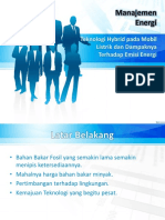 Teknologi Hybrid Pada Mobil Listrik Dan Dampaknya Terhadap Emisi Energi