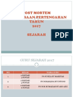 Post Mortem Sejarah PPT 2017