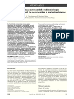 Bacteriemia Nosocomial: Epidemiología y Situación Actual de Resistencias A Antimicrobianos