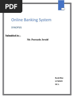 Online Banking Synopsis PHP