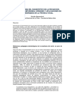 El Paradigma Del Diagnóstico en La Pedagogía