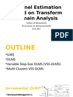 Channel Estimation Based on Transform Domain Analysis