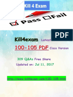 New Kill4exam 100-105 PDF - Cisco Interconnecting Cisco Networking Devices Part 1 (ICND1 v3.0)