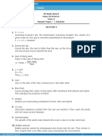 TN Ix - Science: Sample Paper - 1 Solution