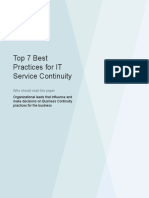 7 Best Practices For IT Service Continuity en