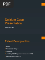 Delirium Case Presentation