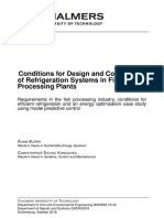 Conditions For Design and Control Refrigeration System in Fish Processing Plants