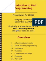 Intro To Perl Programming PDF