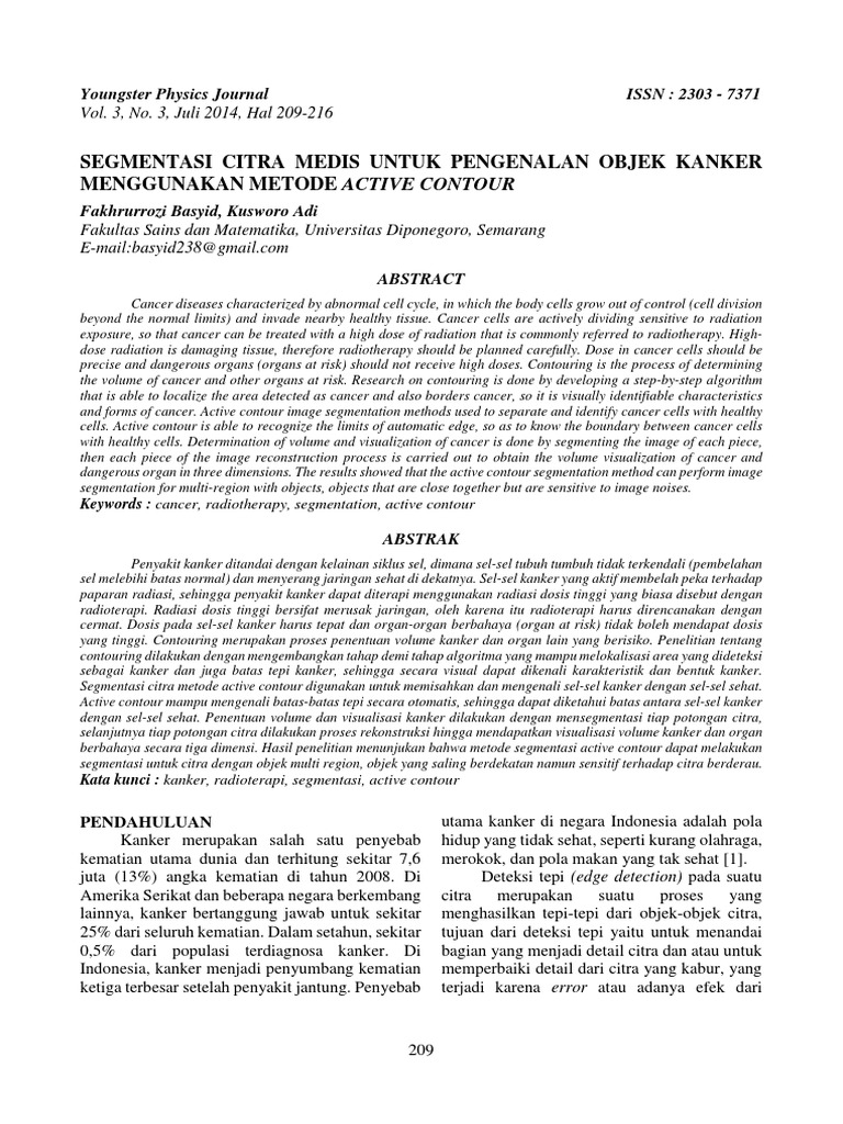 Segmentasi Citra Dengan Activ Counter | PDF