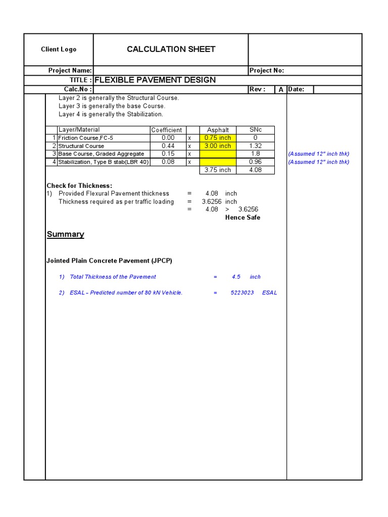 Flexible Pavement Design - Page 4 | PDF