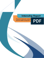 Internship Report: Financial Statements Analysis of AKL As An Internal Auditor Perspective
