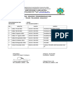 Format Jadwal Ekskul