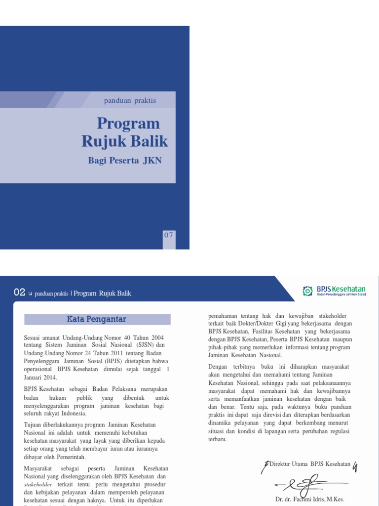 Panduan Program Rujuk Balik BPJS | PDF