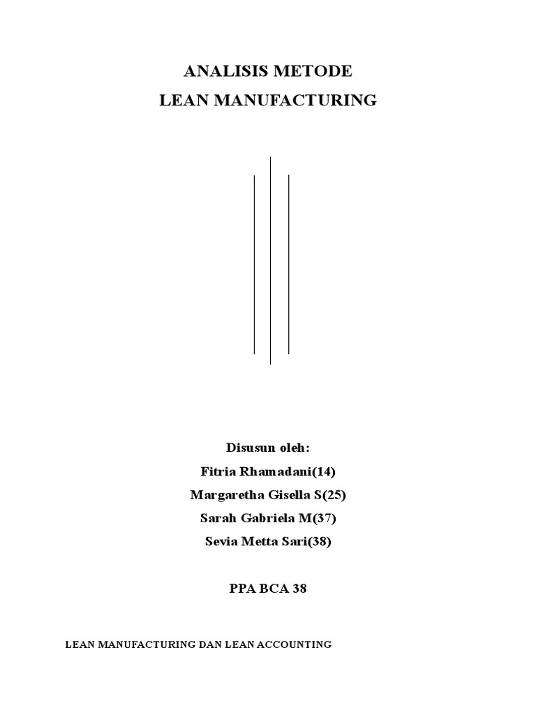 Paper Lean Manufacturing | PDF | Bisnis