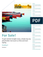 For Sale!: To Get Started Straight Away, Simply Tap Any Placeholder Text (Such As This) and Start Typing