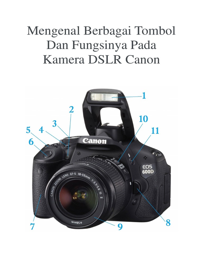 Mengenal Berbagai Tombol Dan Fungsinya Pada Kamera DSLR Canon | PDF