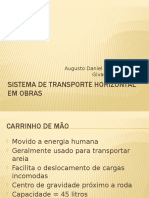 Sistema de Transporte Horizontal em Obras