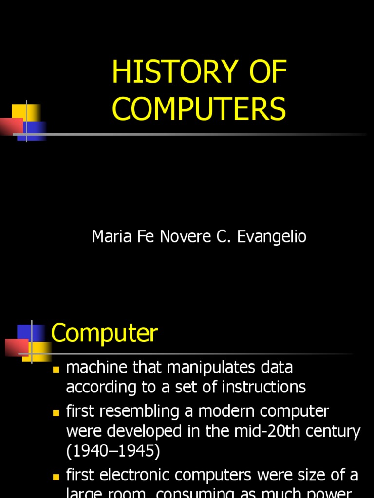 Evolution of Computer Technology | PDF | Graphical User Interfaces ...