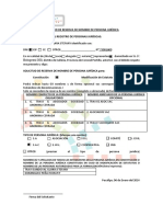 Solicitud de Reserva de Nombre de Persona Jurídica