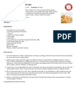 Creamy Shrimp Alfredo Pasta Recipe PDF