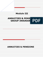 Annuities & Pensions Group Insurance