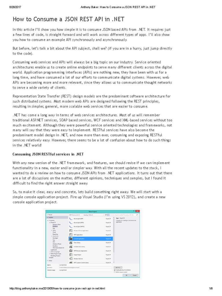 How To Consume A JSON REST API in PDF Representational State