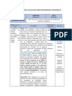 Planificación de Clase Con Uso de Cuatro Herramientas Tecnológicas