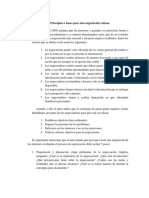 Principios o Bases para Una Negociación Exitosa.