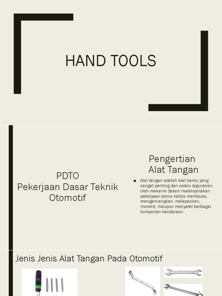 Hand Tools Ppt