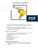 La Psicología en América Latina