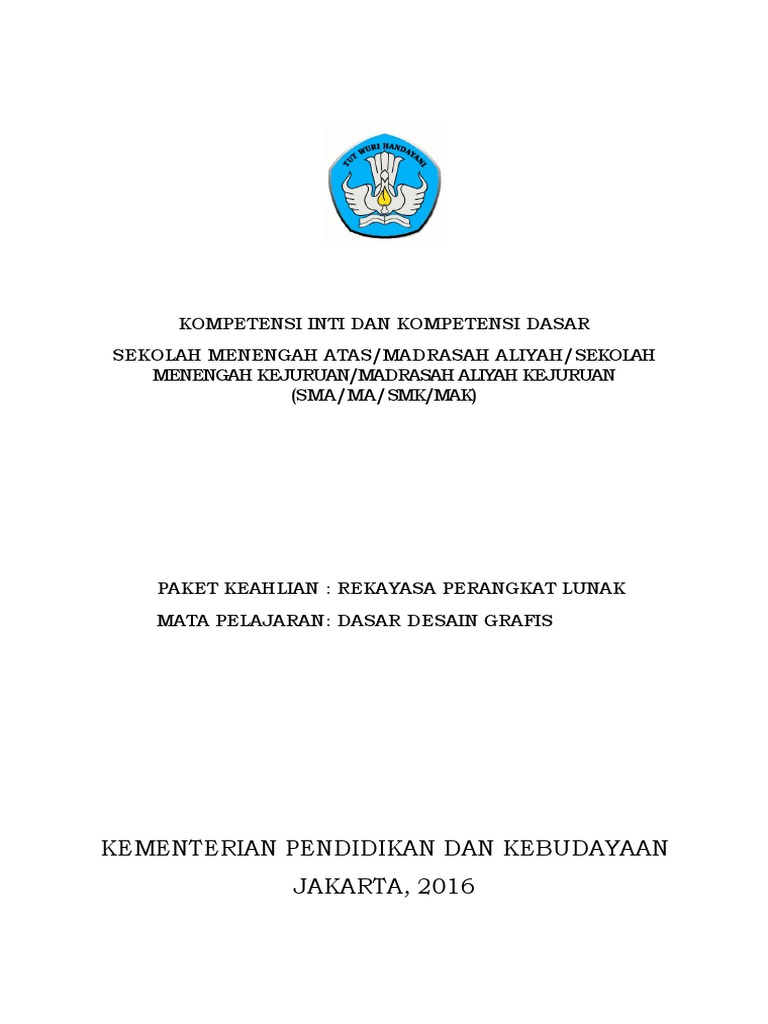 15 KI KD Dasar Desain  Grafis  X SMK 2021