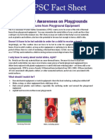 Burn Safety Awareness On Playgrounds