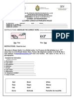 Examen Extraordinario de Segunda Lengua Ingles 2016-2017