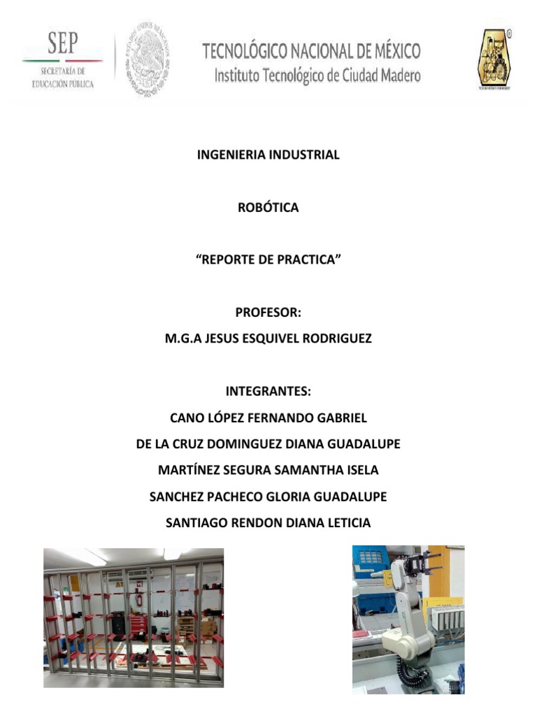 Practica De Robotica Pdf Robot Robótica