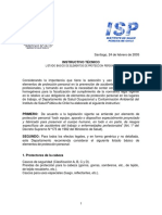 INSTRUCTIVO TECNICO LISTADO BASICO DE EPP ISPCh PDF