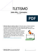 Atletismo - Salto Alto - Conceptos