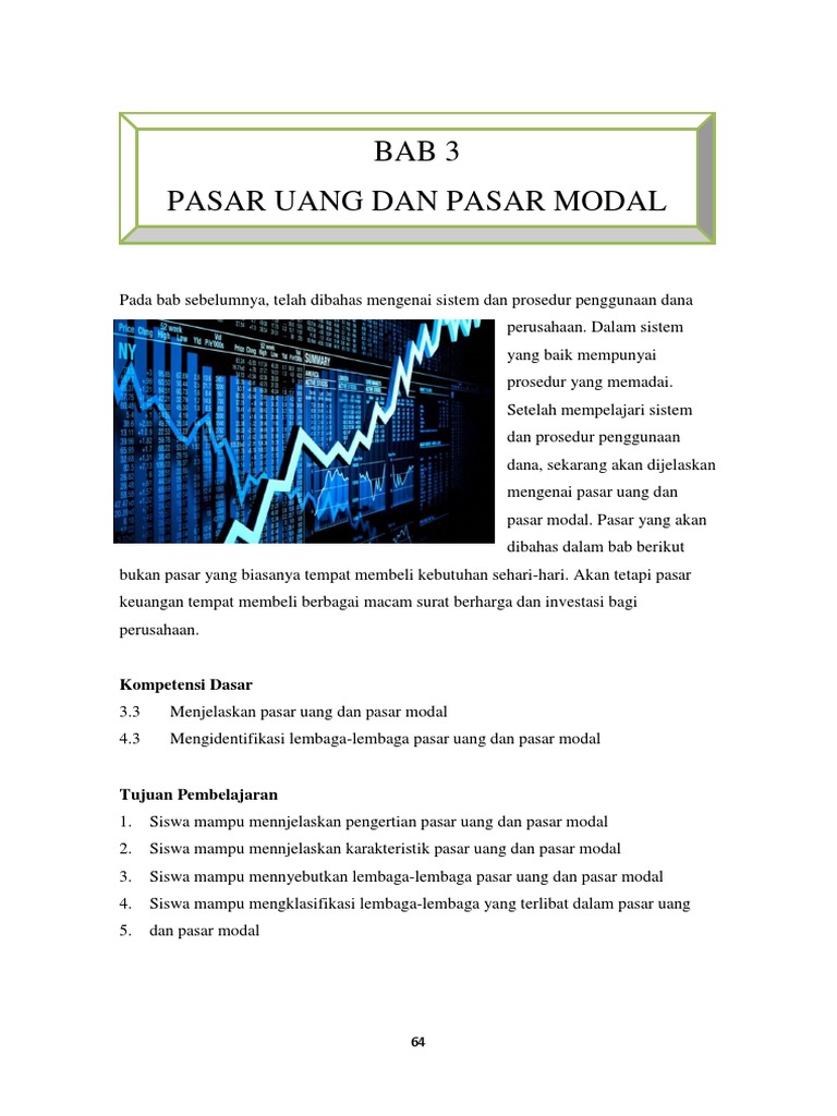 Bab Iii Pasar Uang Dan Pasar Modal