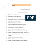 Você Sabe Seguir Instruções - Exercício DG.