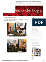 Cavaleiro de Fogo_ Praça de Poesia e Cordel - 11ª Bienal Do Livro Da Bahia, 2013 - Registros