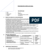 Programación Curricular Anual 2017 Religion