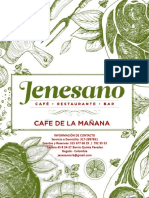 Menu Jenesano Desayunos y Café de La Mañana