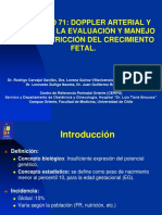 Evaluación de la Restricción de Crecimiento Fetal- Doppler Arterial y Venoso