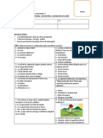 Prueba de Historia y Geografía 4to Año