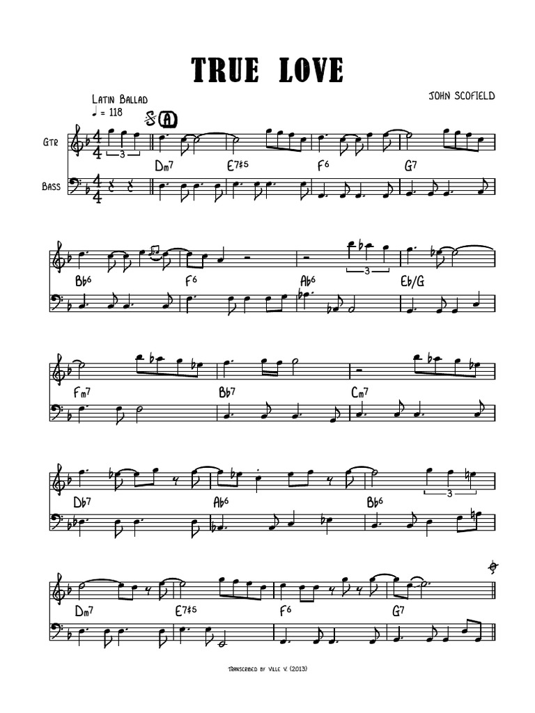 True Love - John Scofield | PDF
